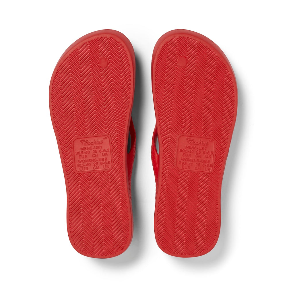  Arch Support Flip Flops - Classic - Chilli Red 