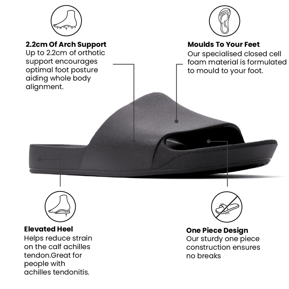  Arch Support Slides - Classic - Black 