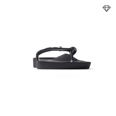 Arch Support Flip Flops - Classic - Crystal Black