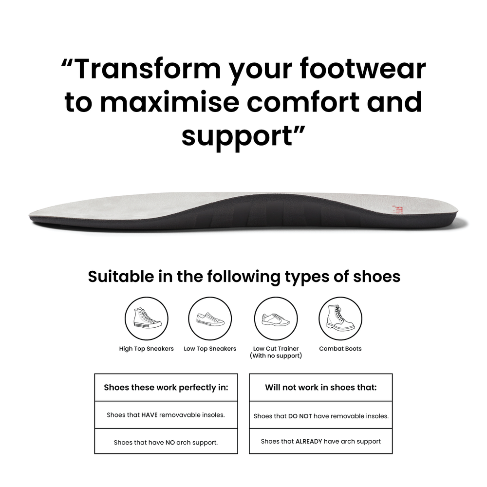  Arch Support Insoles - Full Length Casual 