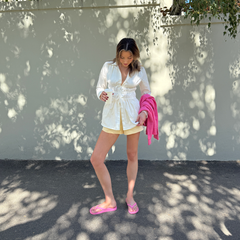 Arch Support Flip Flops - Classic - Hot Pink